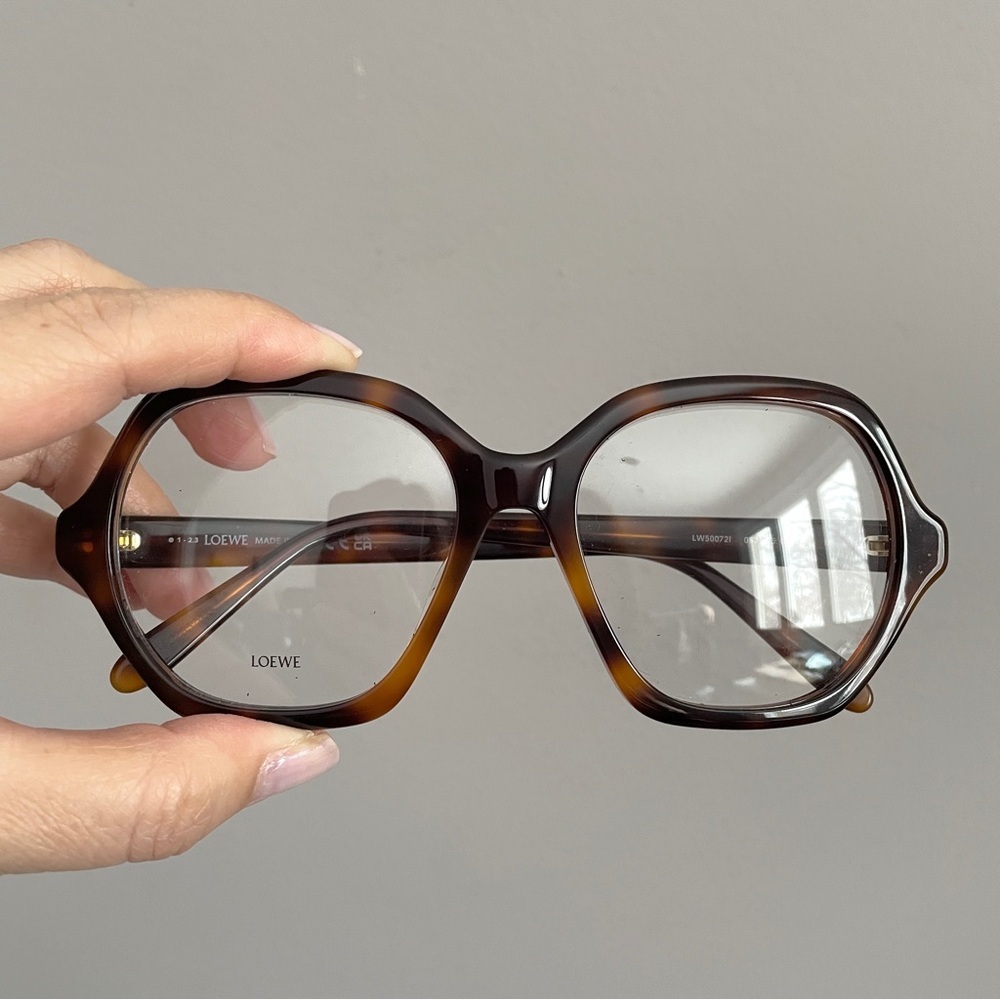 Loewe Square Geometric Tortoiseshell Oversized Glasses Frames - new without box! - Picture 3 of 10